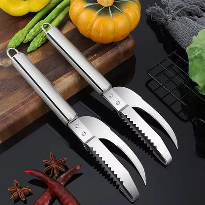 Fish Scale Knife, Scaler, Opener, Stainless Steel, Easy to Clean, 3-in-1 Tool, Kitchen Accessory